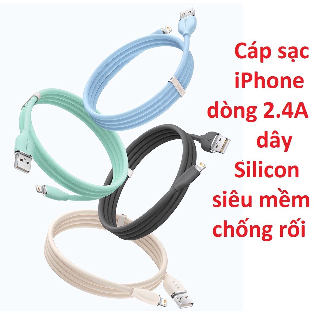 Cáp sạc Usb-Lighting Baseus Jelly Liquid