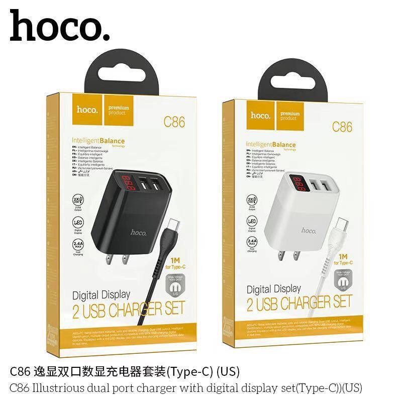 Bộ sạc Usb-Lighting Hoco C86 nhanh