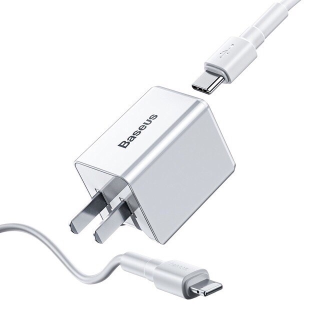 Bộ sạc TypeC-Lighting Baseus Traveler PD 18W TZCCXZ