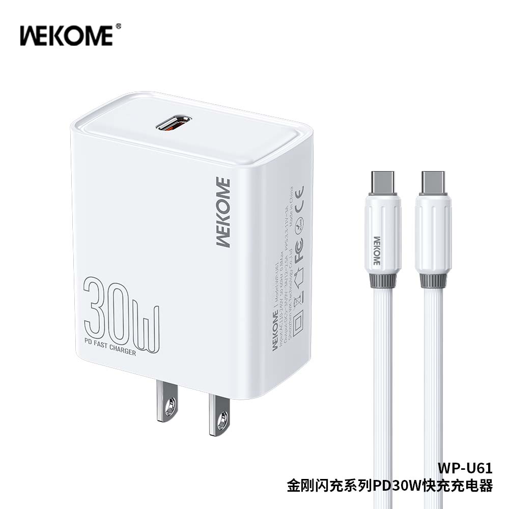 Bộ sạc TypeC-TypeC Wekome WP-U61 PD30w
