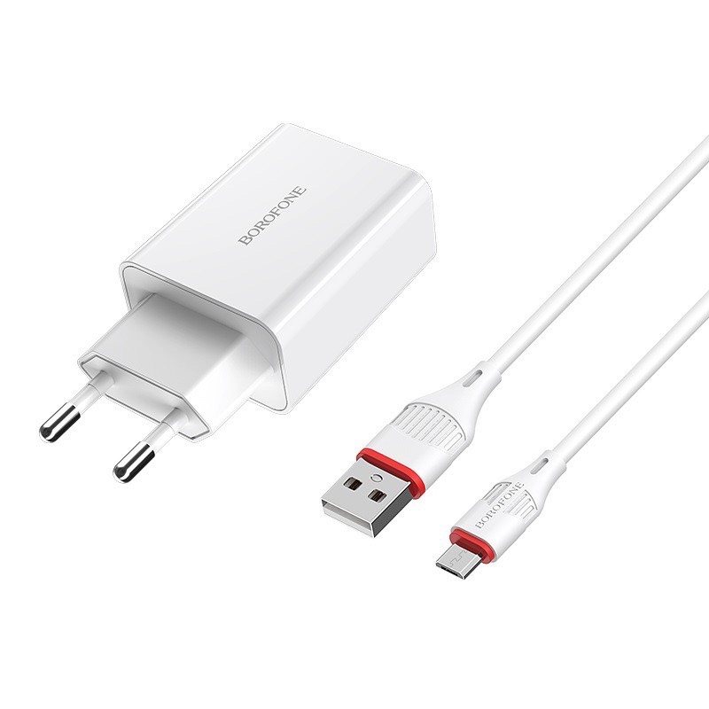Bộ sạc Usb-Lighting borofone BA21A sạc nhanh