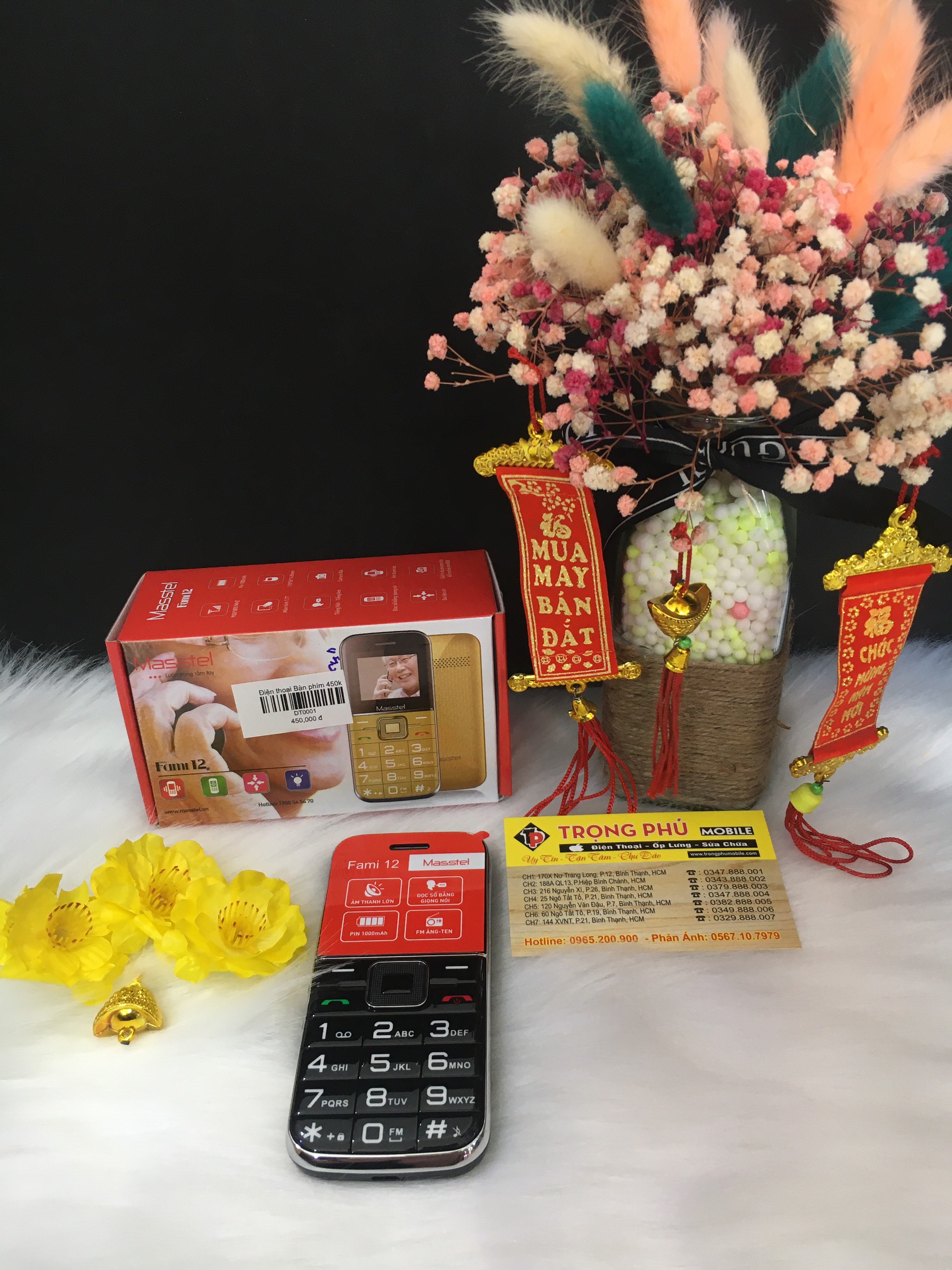 Điện thoại MASSTEL FAMI 12 mới fullbox người già