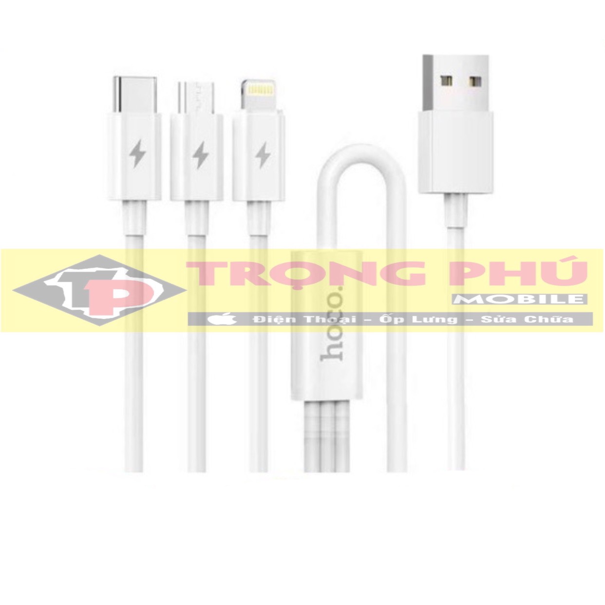 Cáp sạc 3 đầu HOCO hk20