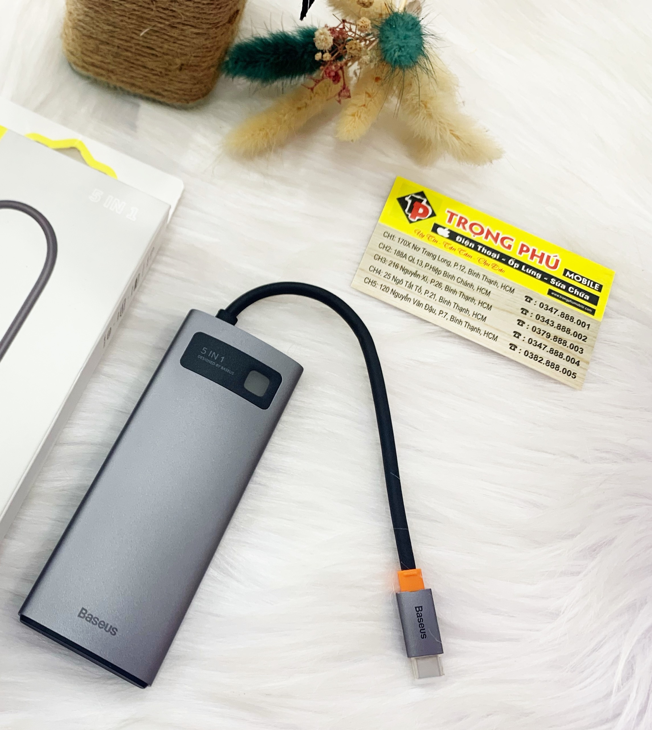 Bộ Chuyển đổi TypeC Hub Baseus 5 in 1
