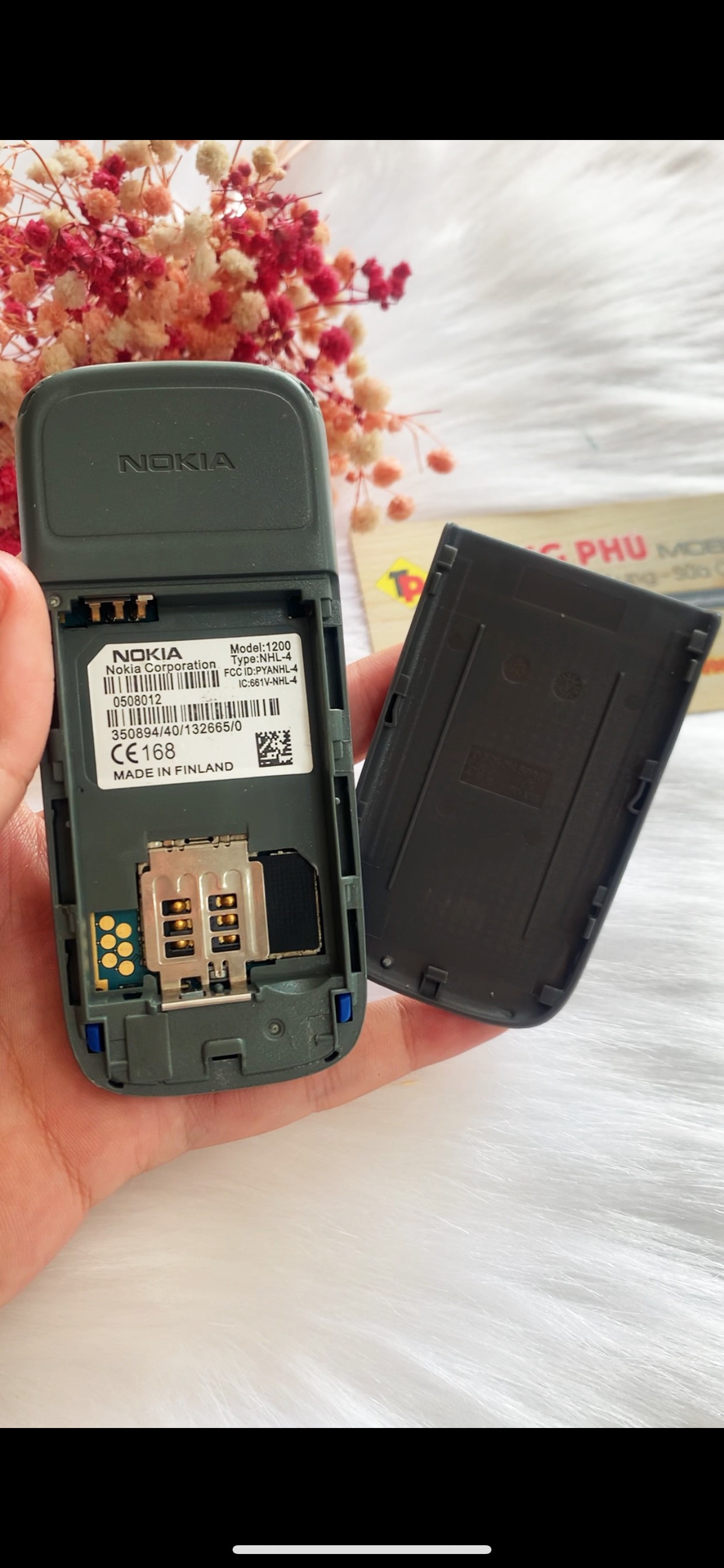 Điện thoại Nokia 1200 zin Renew đủ pin sạc