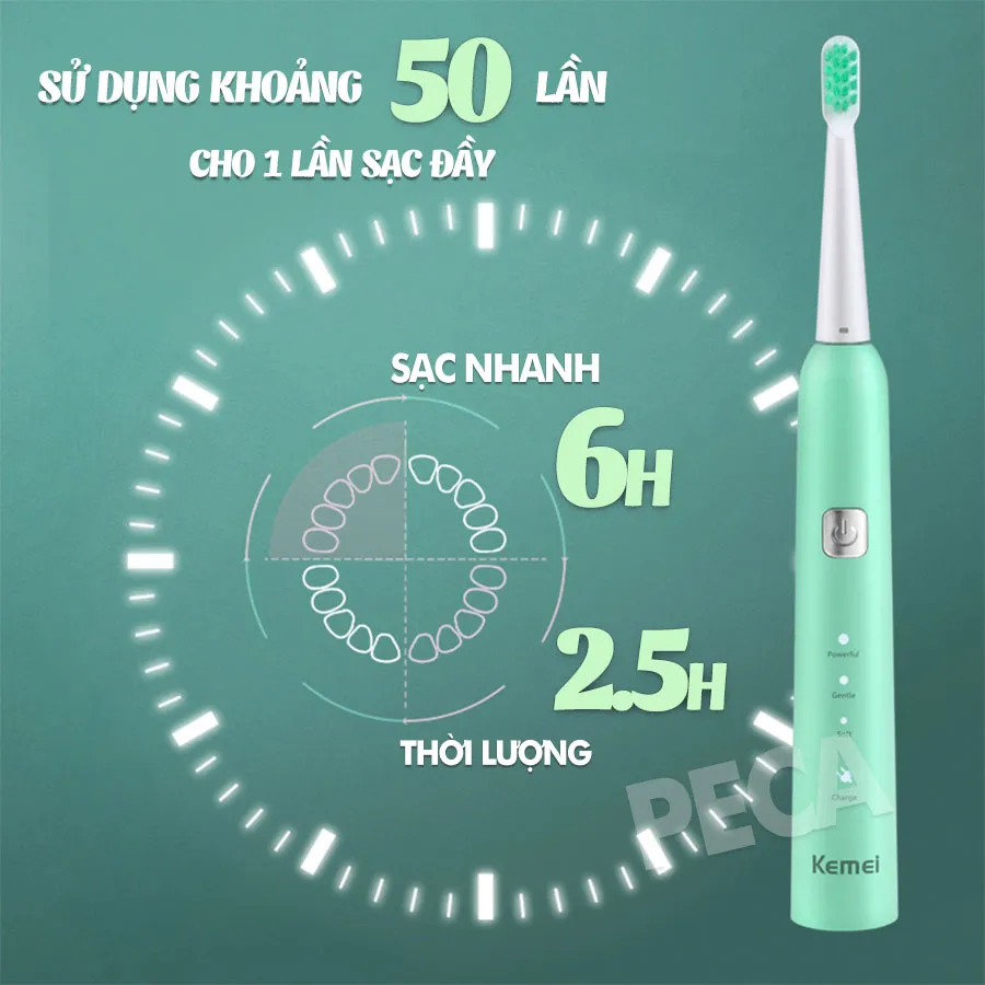 Bàn Chải Đánh Răng Điện Kemei KM-YS713