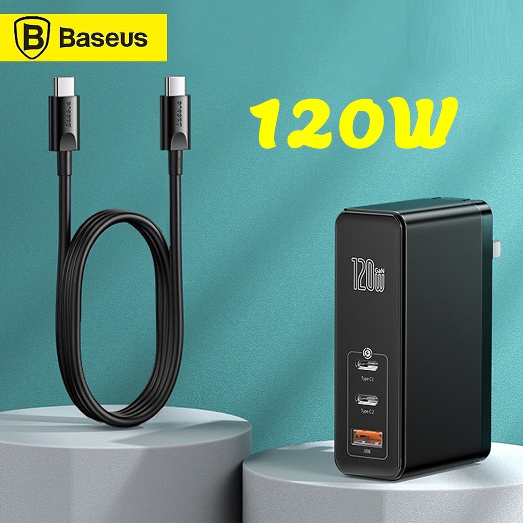 Bộ sạc TypeC-Lighting Baseus Granpro 120w