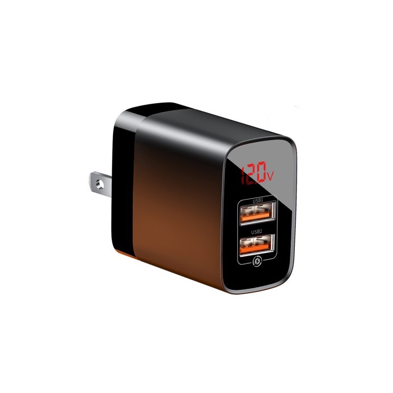 Cốc sạc usb Baseus Mirror Lake Dual QC 18W