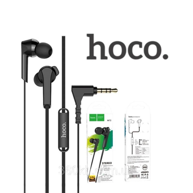 Tai nghe dây Đầu tròn Hoco M72