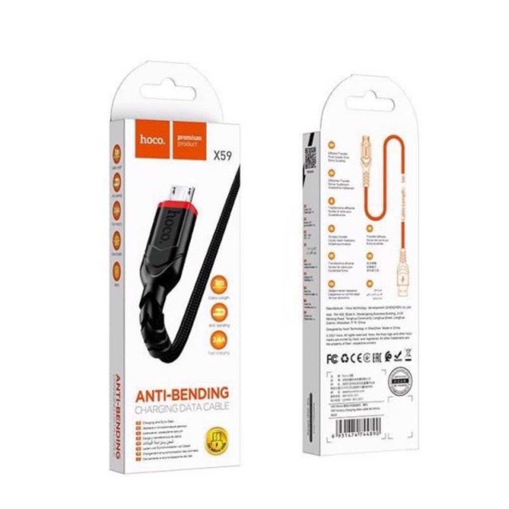 Cáp sạc Usb-Micro Hoco X59 2m