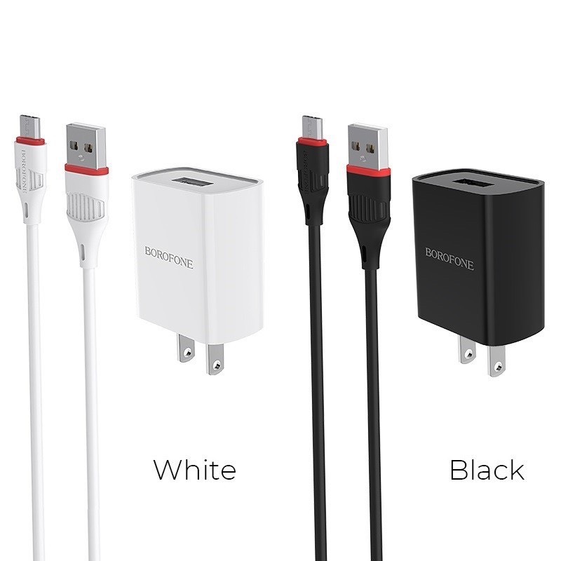 Bộ sạc Usb-Lighting BOROFONE BA20A chính hãng