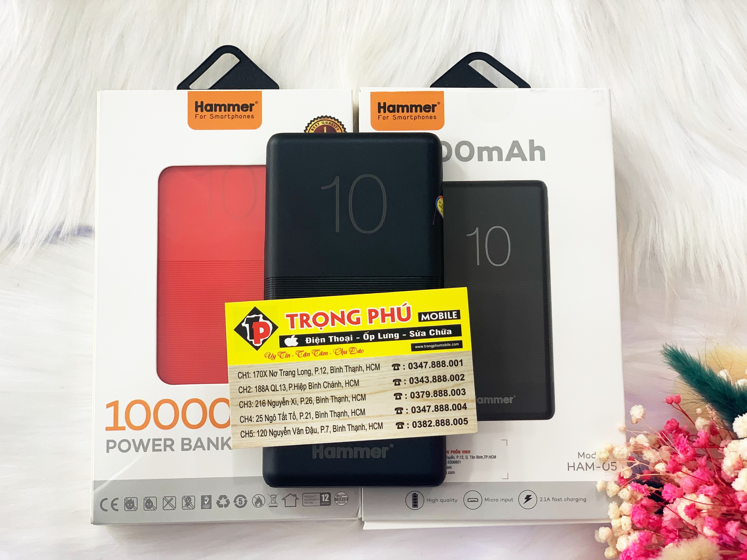 Sạc dự phòng Hammer 10.000mAh H05