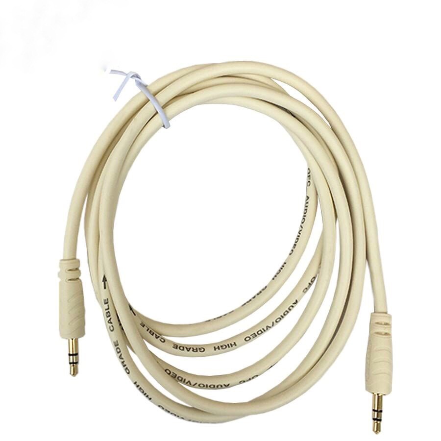 Cáp loa AV 2 đầu tròn 3.5 Trắng Lõi Đồng 3M Arigato 1 ra 1
