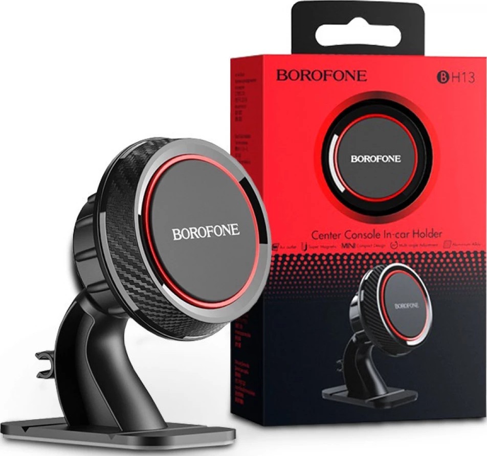 Kệ ô tô đỡ điện thoại Borofone BH13 hít nam châm