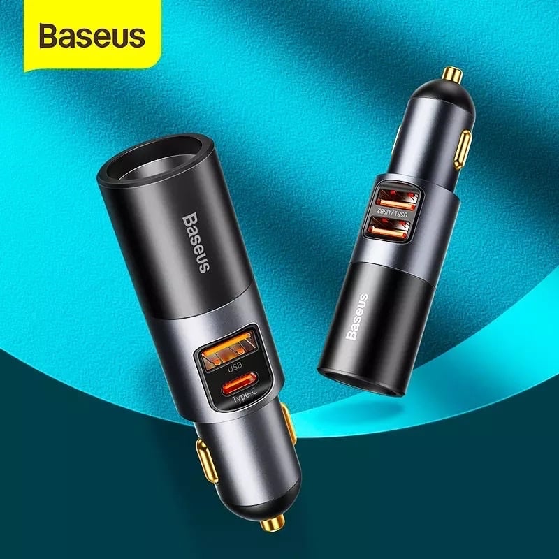 Tẩu Sạc ô tô mở rộng 120W Baseus Share Together