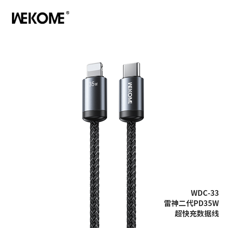 Cáp sạc TypeC-Lighting Wekome WDC-33 35w