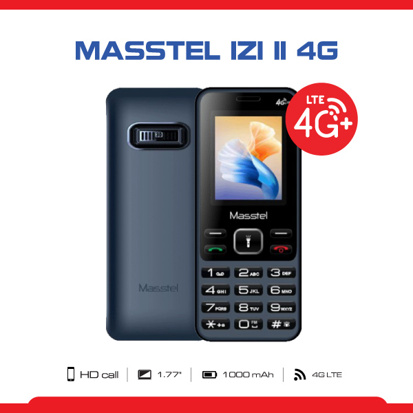 Điện thoại Masstel izi 11 4G Chính hãng - Sóng 4G chuẩn