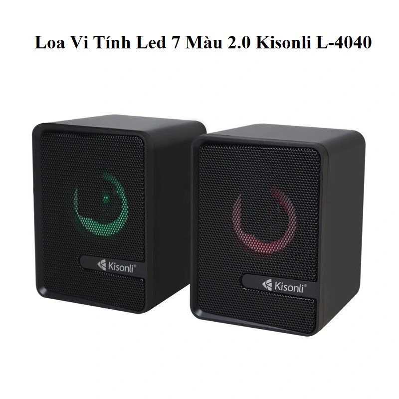 Loa Vi Tính Led 7 Màu 2.0 Kisonli L-4040