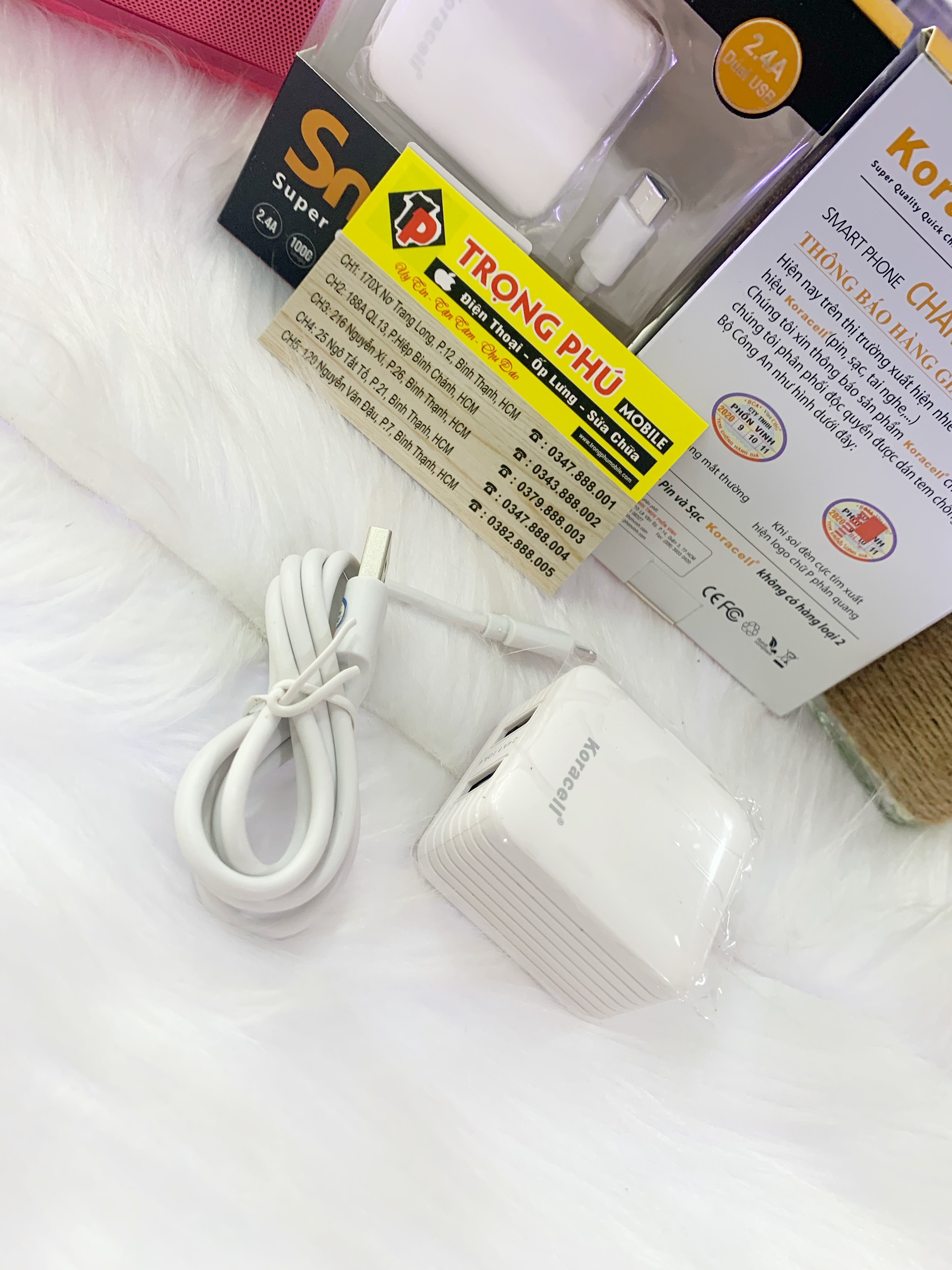 Bộ sạc Usb-TypeC  Koracell 2.4A