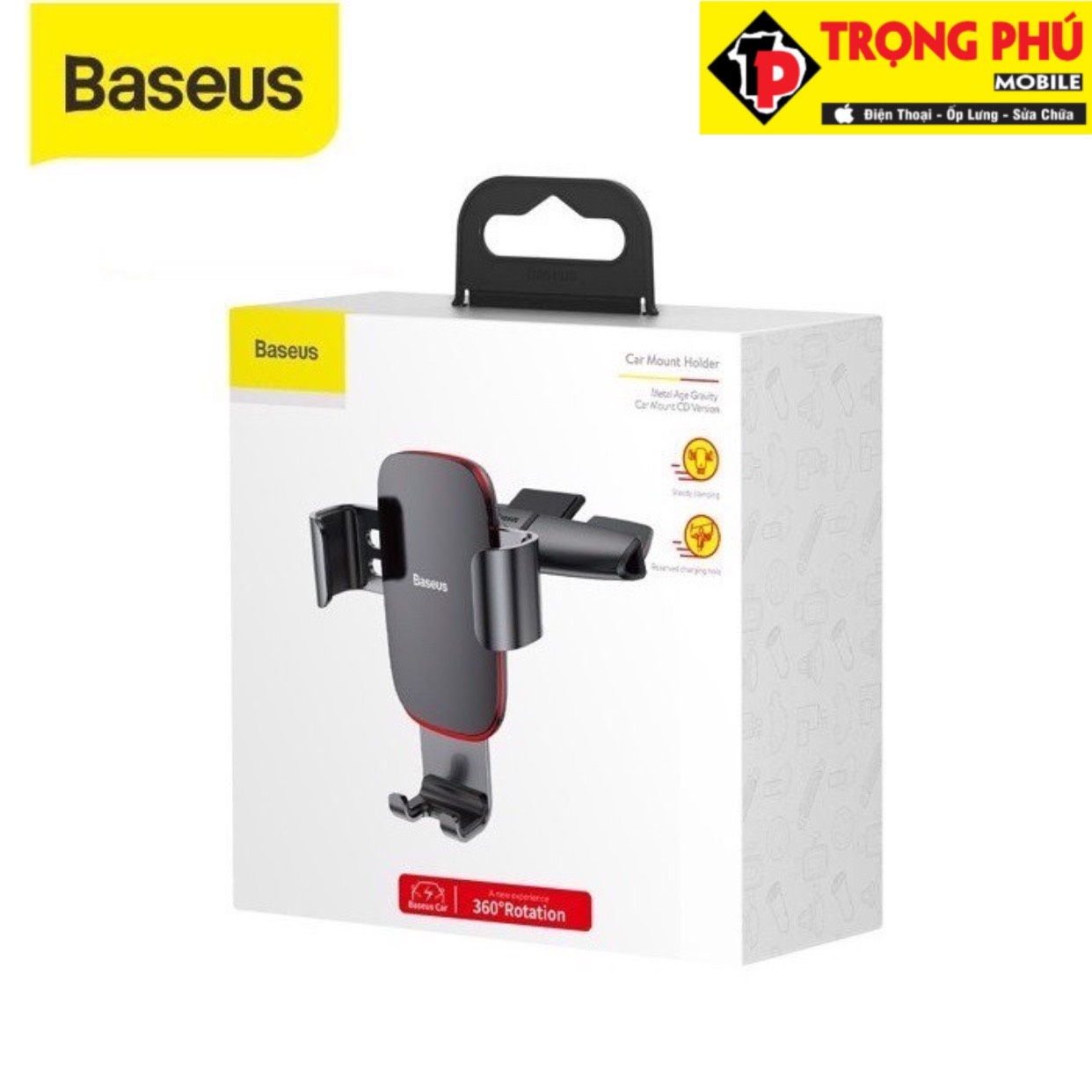 Kệ ô tô đỡ điện thoại Baseus Metal Age Gravity
