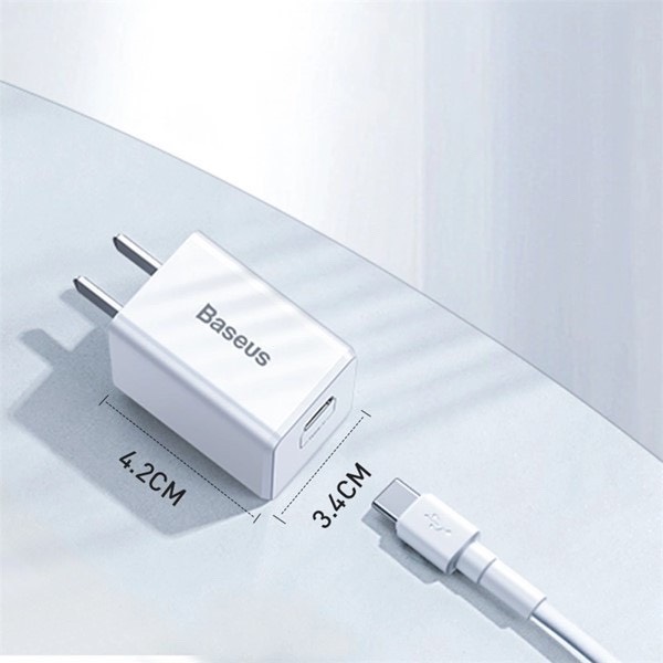Bộ sạc TypeC-Lighting Baseus Traveler PD 18W TZCCXZ