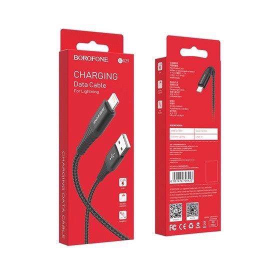 Cáp sạc Usb-Lighting Borofone bx29