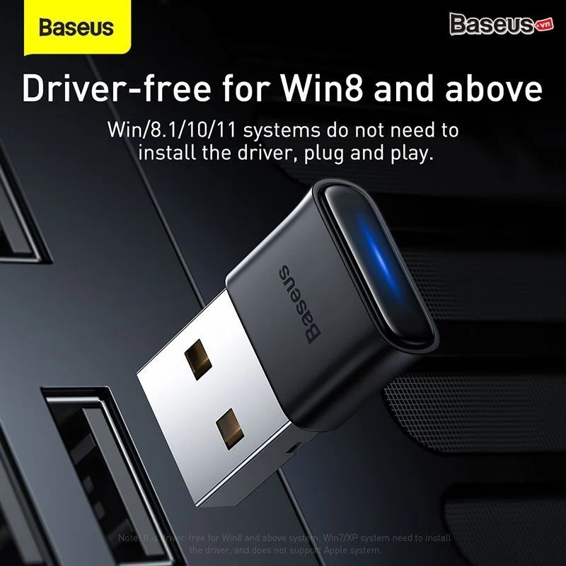 Cục USB chuyển đổi Bluetooth Baseus BA04 USB (Bluetooth CSR 5.0 cho điện thoại, máy tính