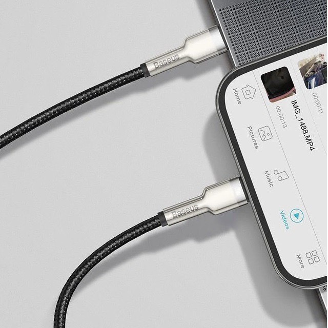 Cáp sạc TypeC-Lighting 20W Baseus Metal