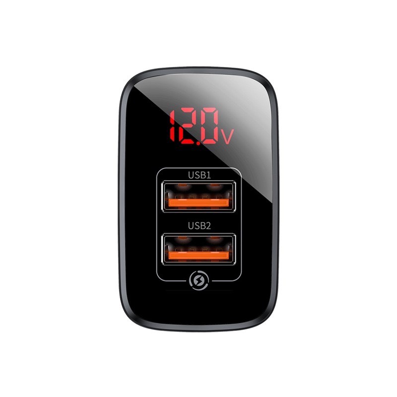Cốc sạc usb Baseus Mirror Lake Dual QC 18W