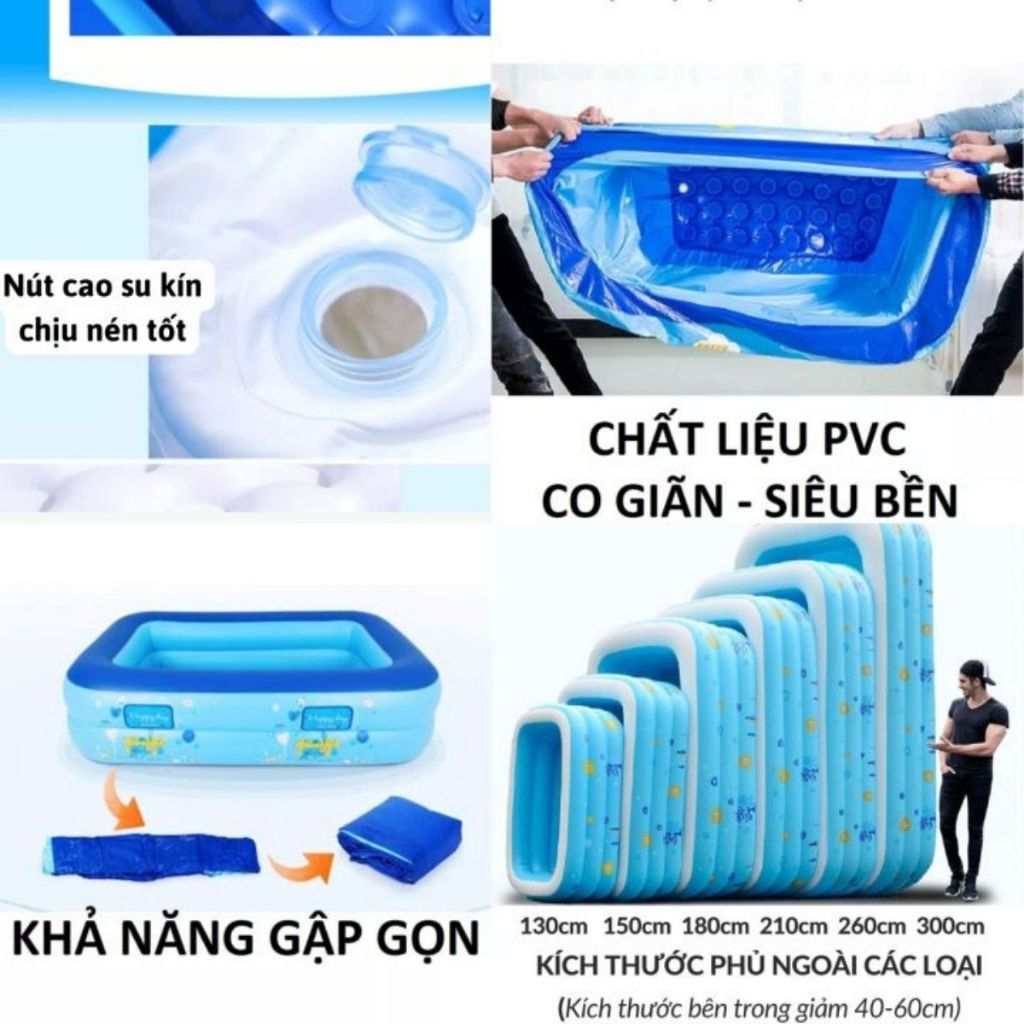 Bể Bơi Bơm Hơi 3 Tầng