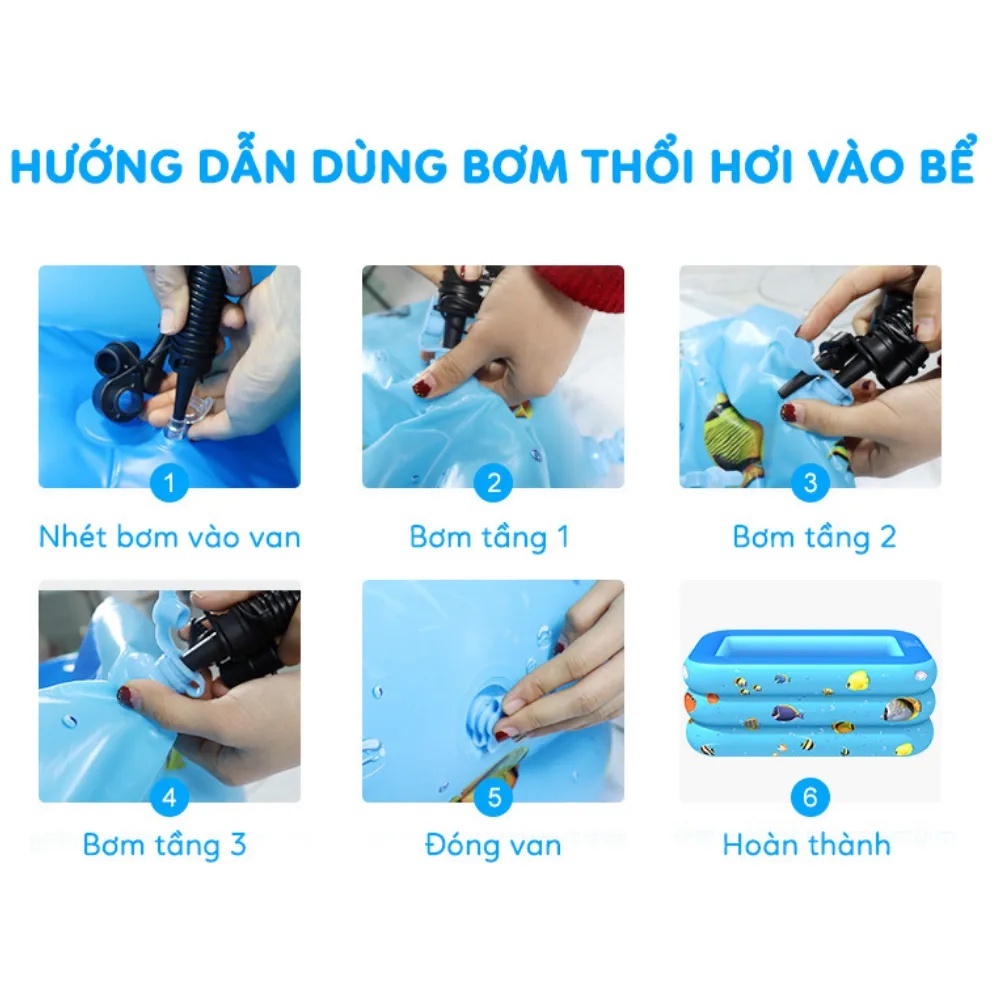 Bể Bơi Bơm Hơi 3 Tầng
