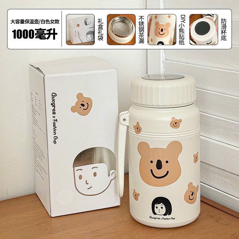 Bình nước Giữ Nhiệt Lucky Hoạt Hình 1000ml