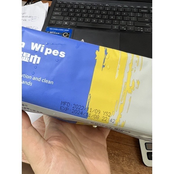 Bịt Khăn Ướt Lau Bếp Siêu Sạch Gói 80 Tờ 20x23cm