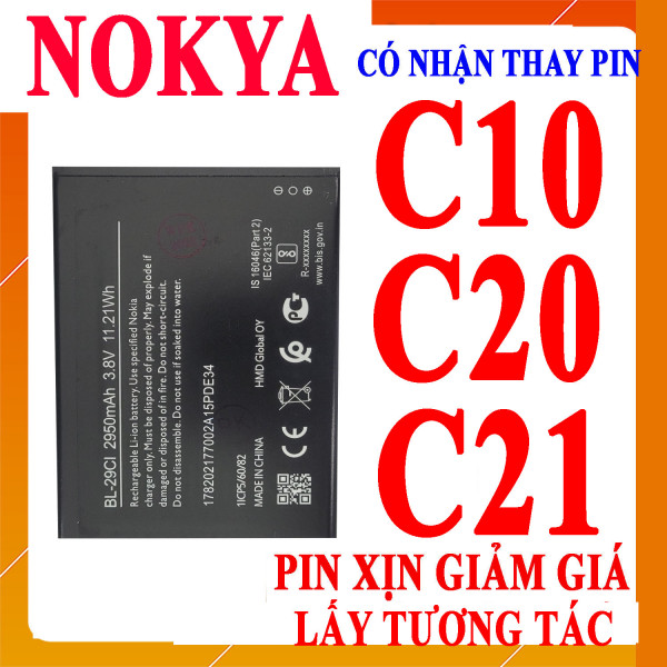 Pin nokia BL-29CI cho Nokia C10, C20, C21