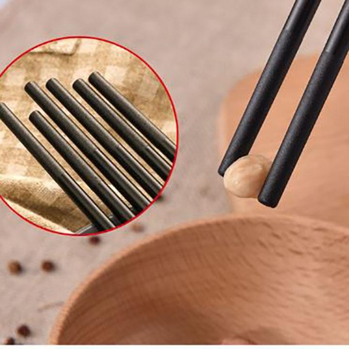 Bộ 10 Đôi Đũa Ăn Hợp Kim Đầu Bọc Vàng..