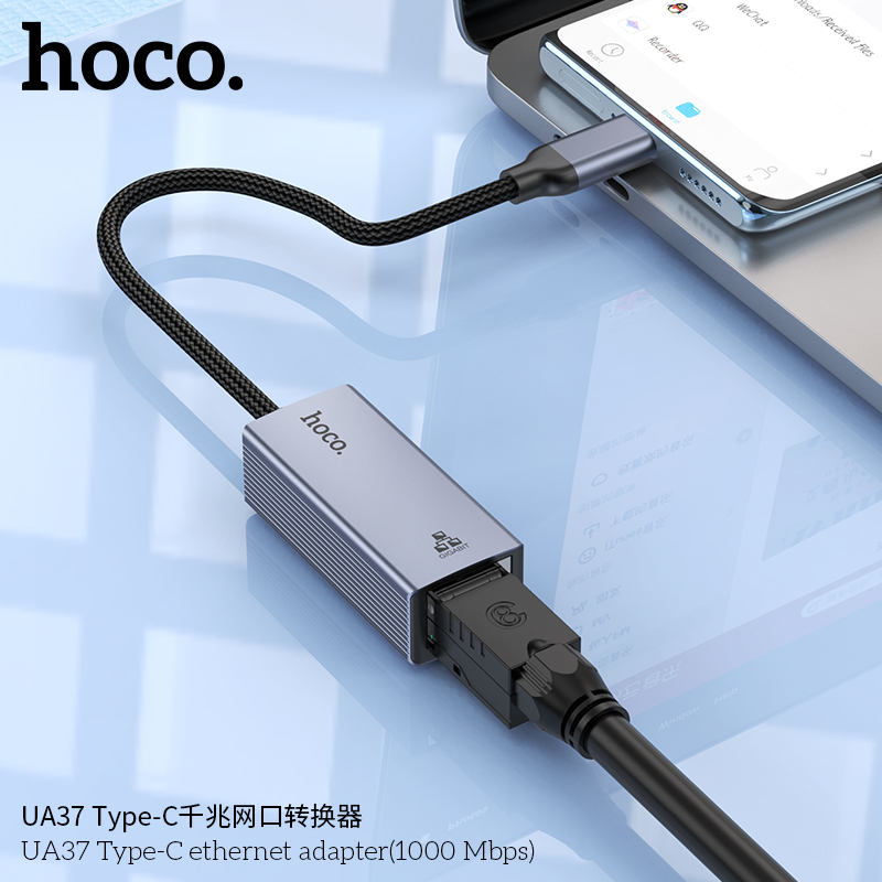 Bộ Chuyển Hoco UA37 Usb-Cáp mạng RJ45