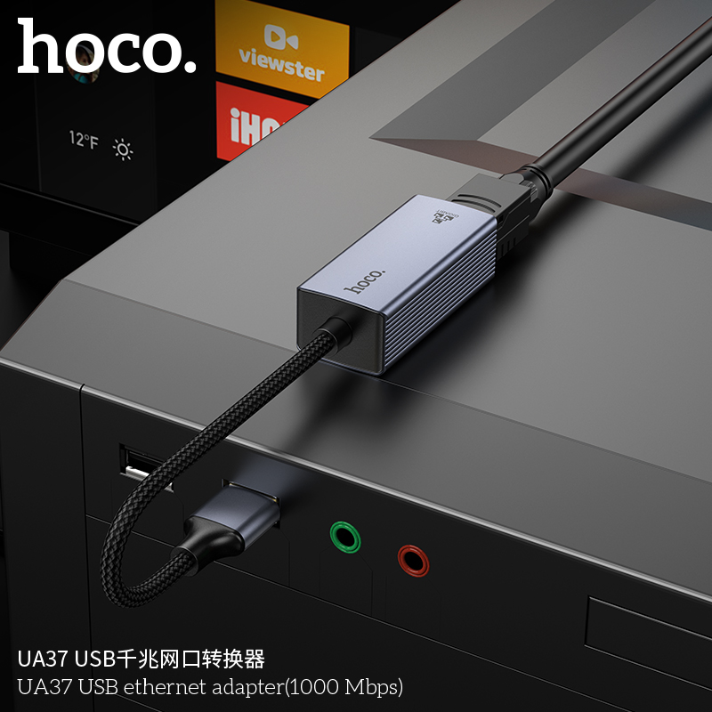 Bộ Chuyển Hoco UA37 Usb-Cáp mạng RJ45