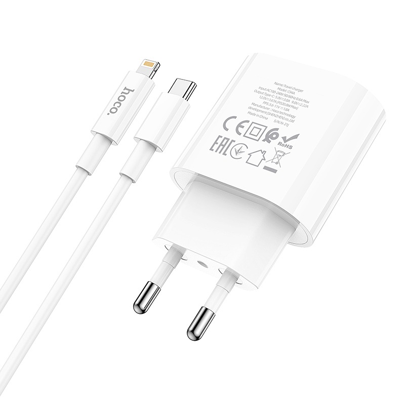 Bộ sạc TypeC-Lighting Hoco C94A 20w TypeC-Lighing