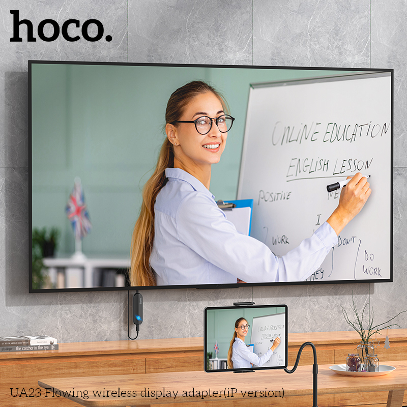 Hub bộ đều hợp chuyển màn hình không dây lên TV Hoco UA23
