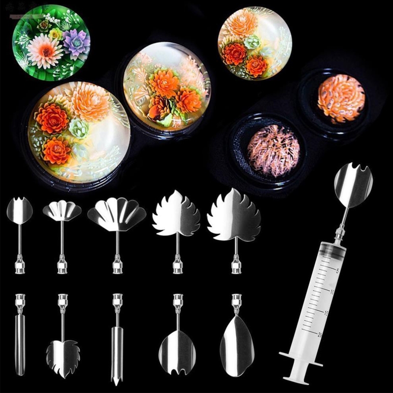 Bộ Dụng Cụ Làm Thạch Rau Câu 3D 10 món.