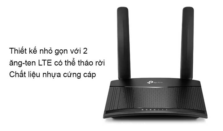 Cục modem phát wifi từ sim 4g Tplink TL-MR100 300M 2 angten + 2 lan