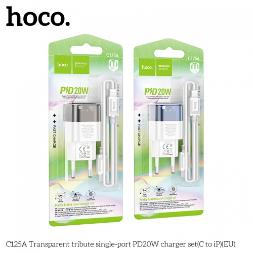 Bộ sạc TypeC-Lighting 12 20W trong HOCO C125A