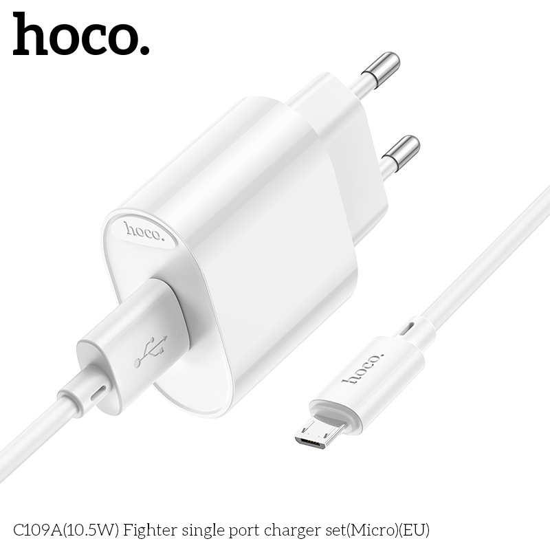 Bộ sạc Usb-Micro Hoco C109/C109A 10.5w QC3.0