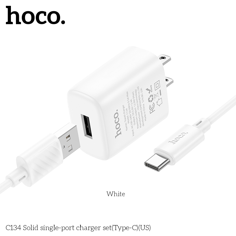 Bộ sạc Usb-TypeC Hoco C134