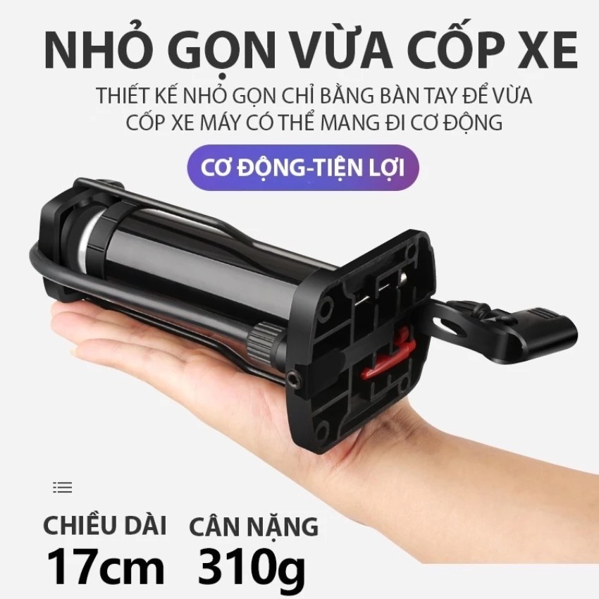 Máy Bơm xe (đạp/ máy/ bóng/ phao) chân đứng loại chuẩn Chữ L