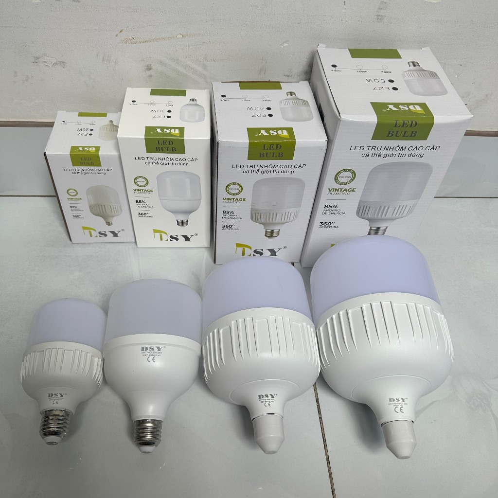 Bóng Đèn Trụ Bọc Nhôm sáng trắng R47-DSY