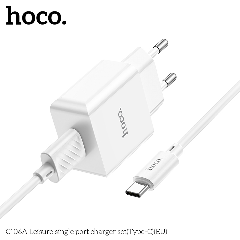 Bộ sạc Usb-TypeC nhanh  Hoco C106A