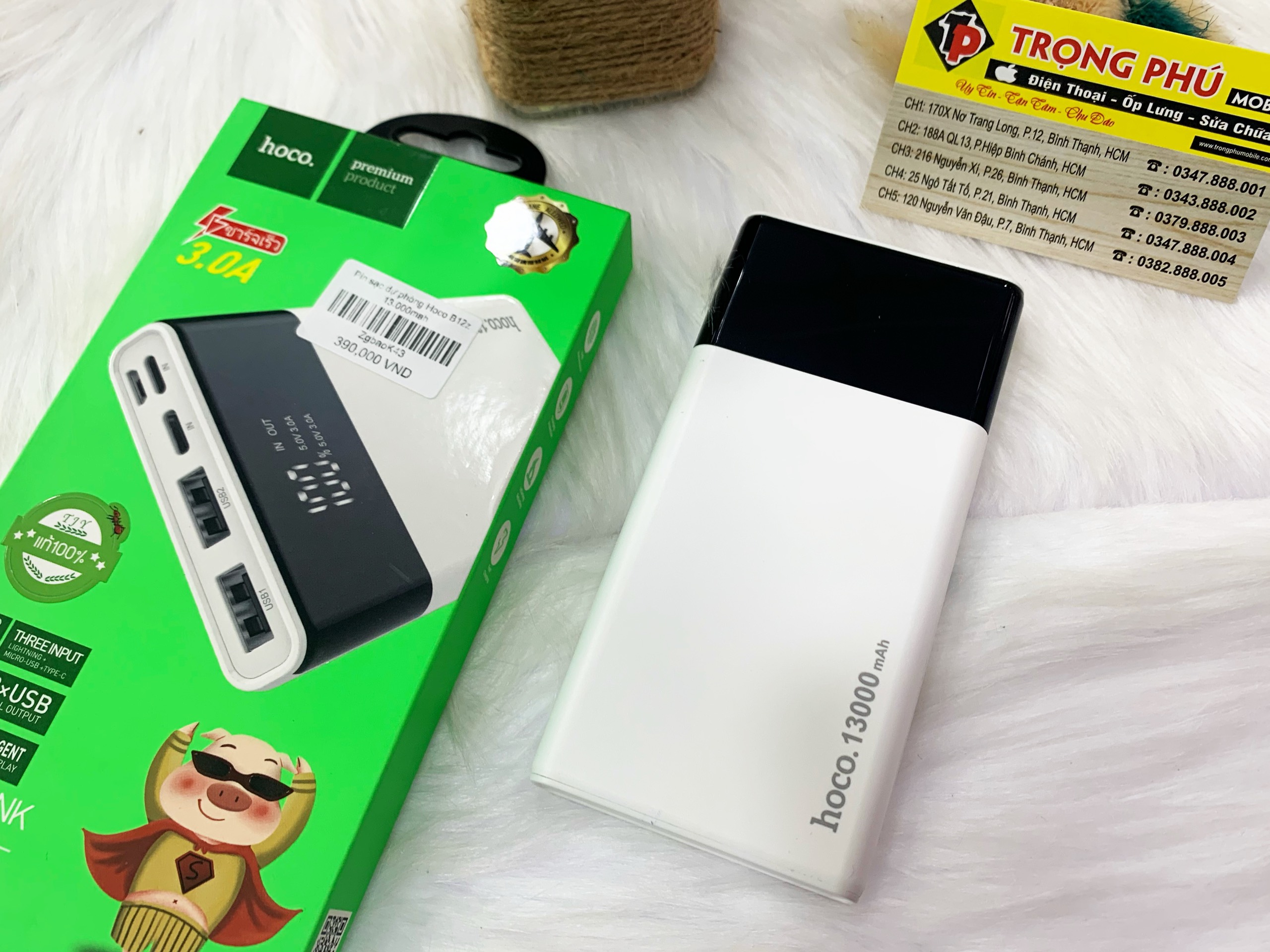 Sạc dự phòng Hoco B12z 13.000mah