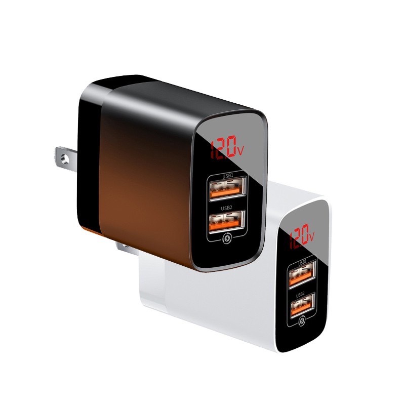 Cốc sạc usb Baseus Mirror Lake Dual QC 18W