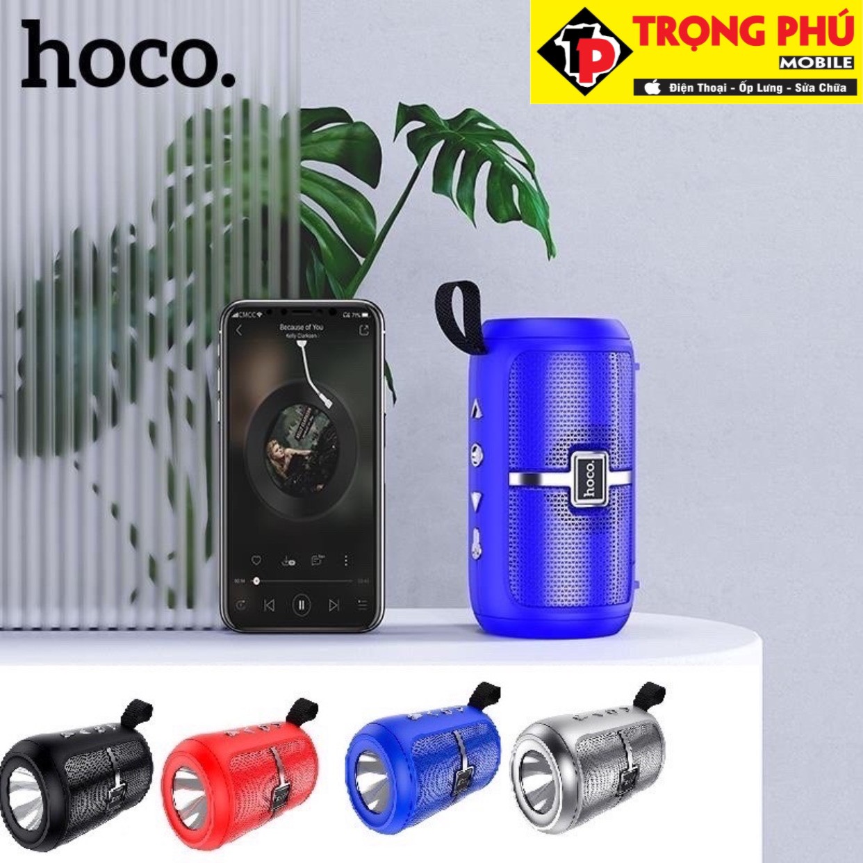 Loa bluetooth Hoco DS03 chính hãng Đỏ - Đỏ